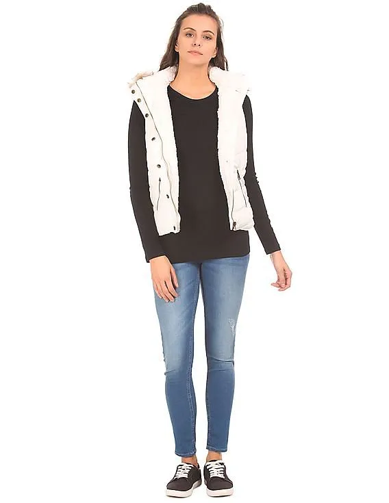 Aeropostale Hooded Padded Gilet Jacket