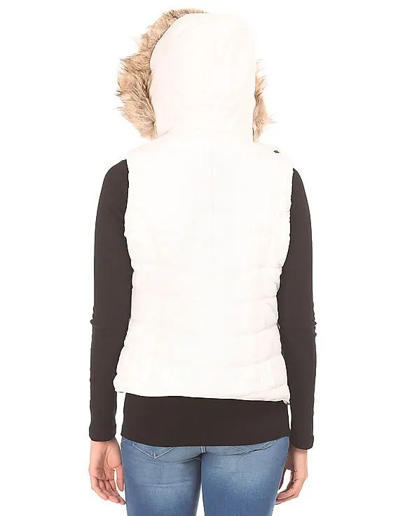 Aeropostale Hooded Padded Gilet Jacket