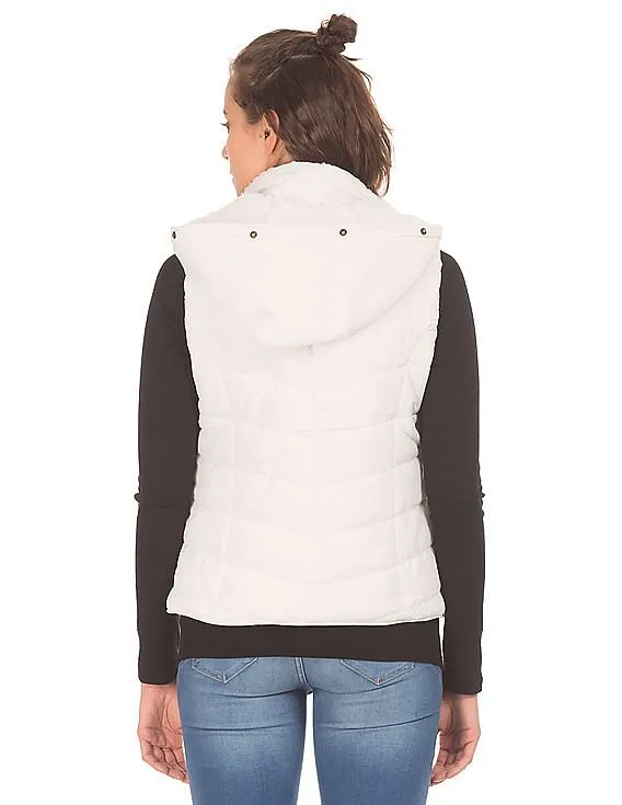 Aeropostale Hooded Padded Gilet Jacket