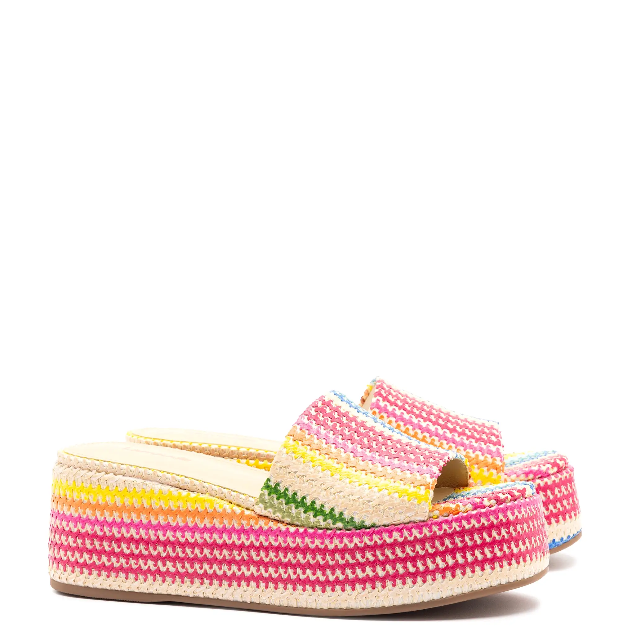 Alex In Rainbow Raffia