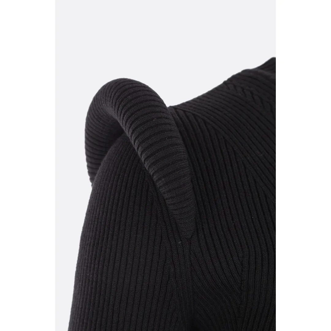 alexander mcqueen  |Crew Neck Casual Style Wool Peplum Rib Long Sleeves Plain