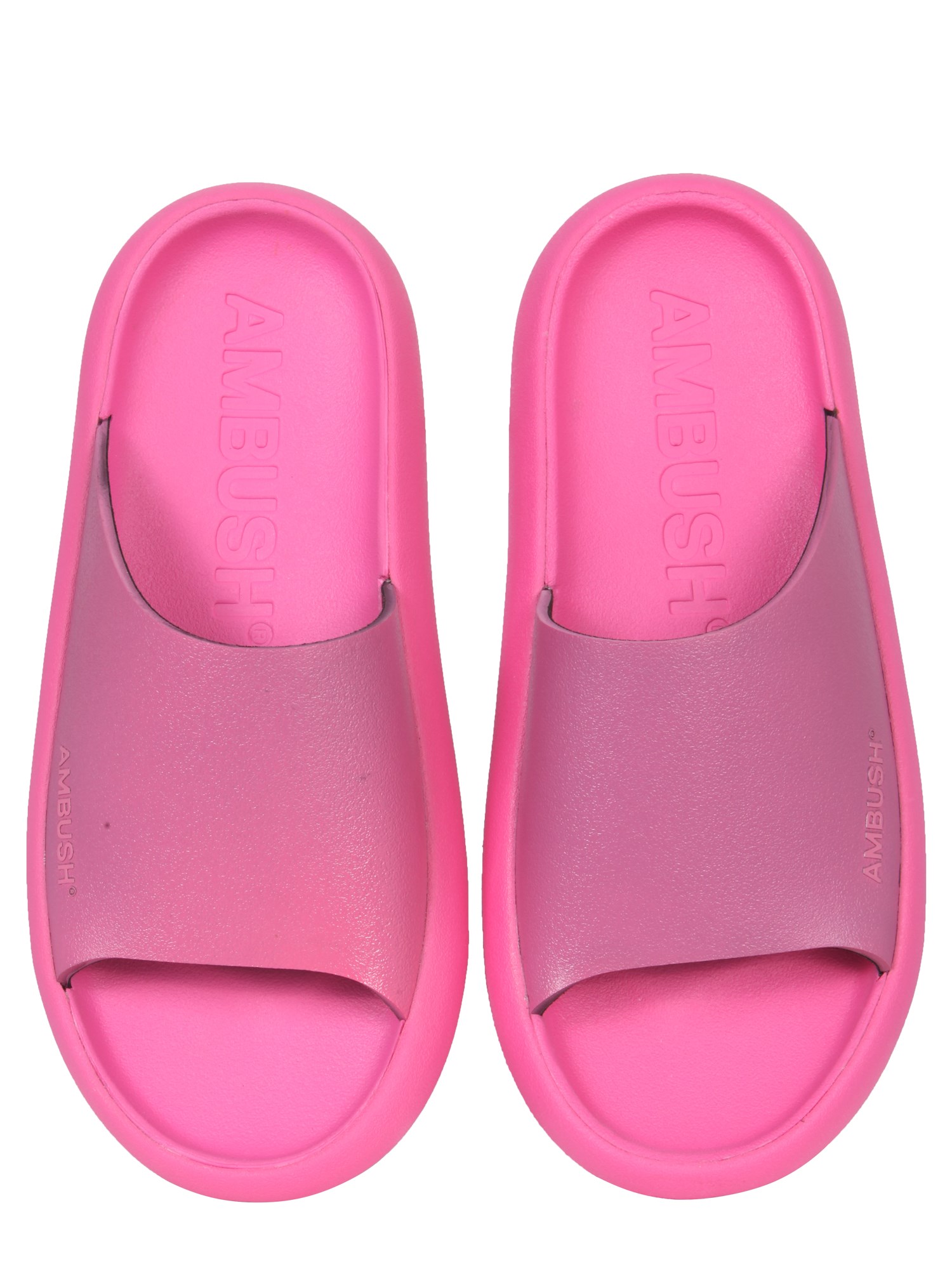 AMBUSH    RUBBER SLIDE SANDALS WITH LOGO