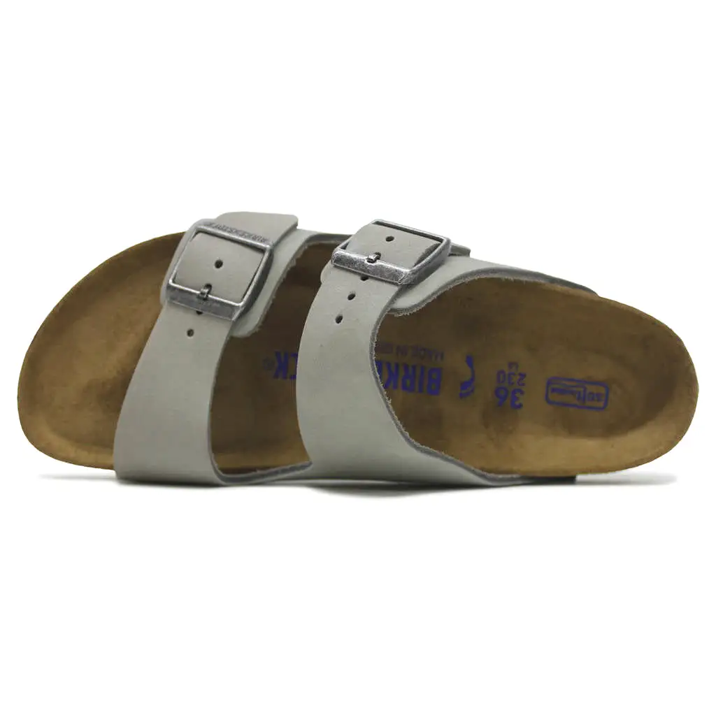 Arizona BS Nubuck Leather Unisex Slides Sandals