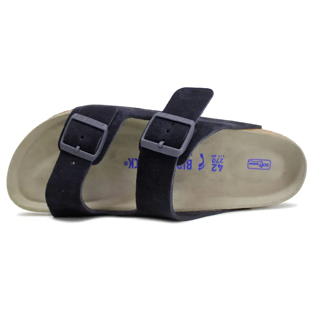 Arizona BS Nubuck Leather Unisex Slides Sandals