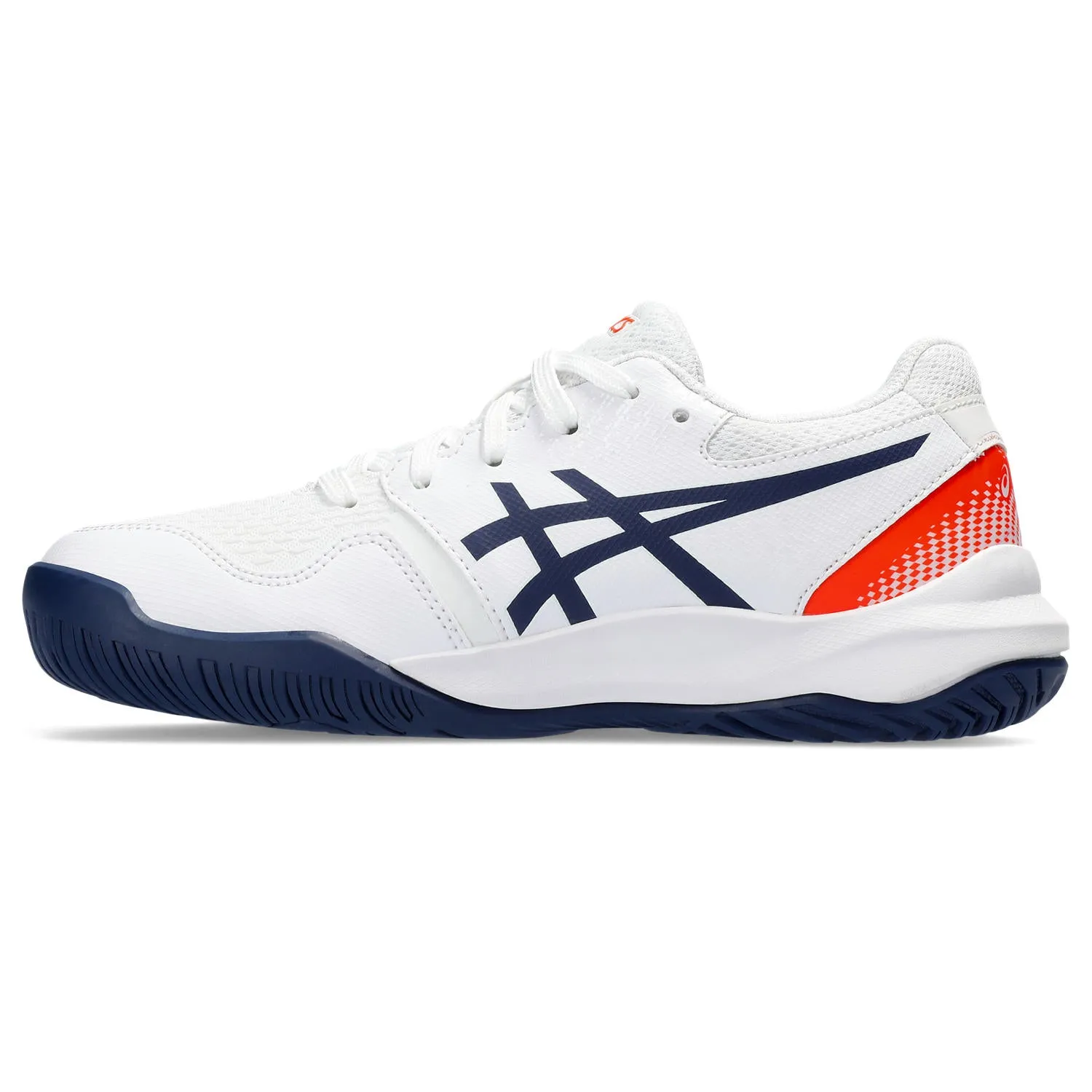 Asics Gel Resolution 9 Junior tennis shoes 067.103 White/Blue/Orange