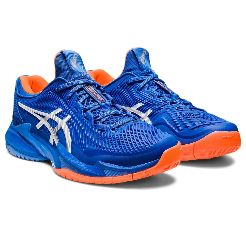 ASICS Men's Court FF 3 Novak Tennis Shoe (Tuna Blue/Orange)