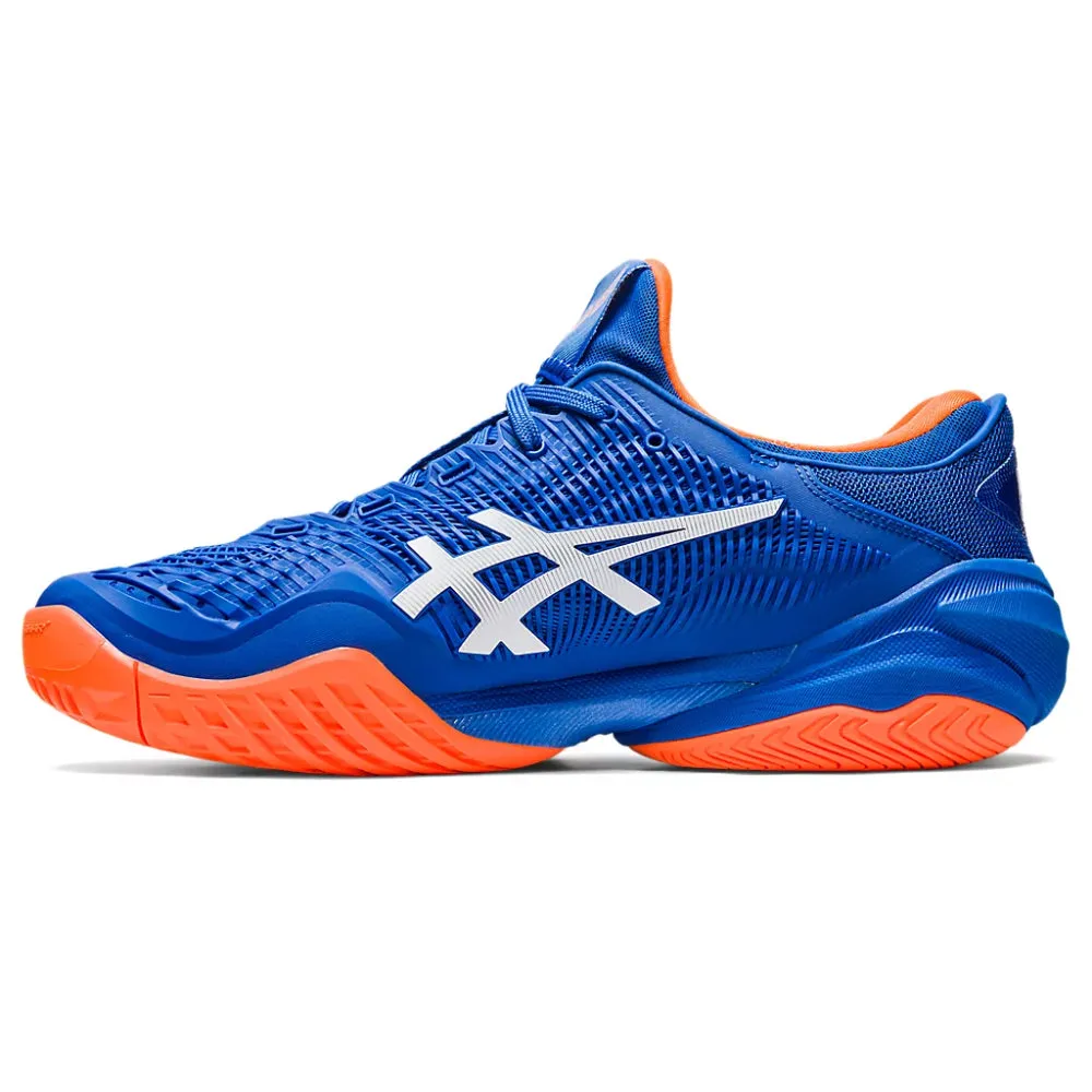 ASICS Men's Court FF 3 Novak Tennis Shoe (Tuna Blue/Orange)