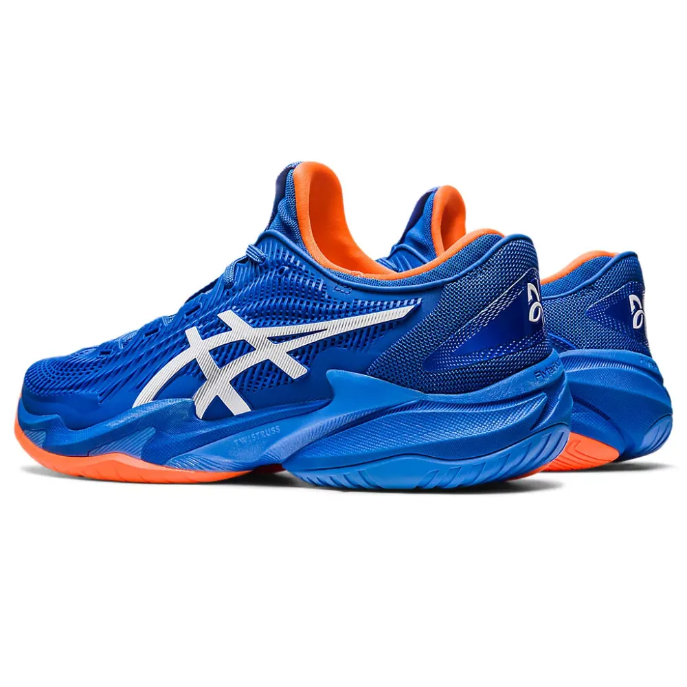 ASICS Men's Court FF 3 Novak Tennis Shoe (Tuna Blue/Orange)