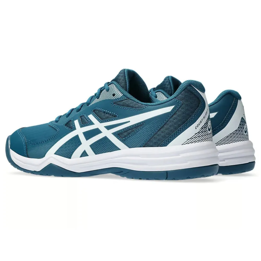 ASICS Men's Court Slide 3 Tennis Shoe (Restful Teal/White)