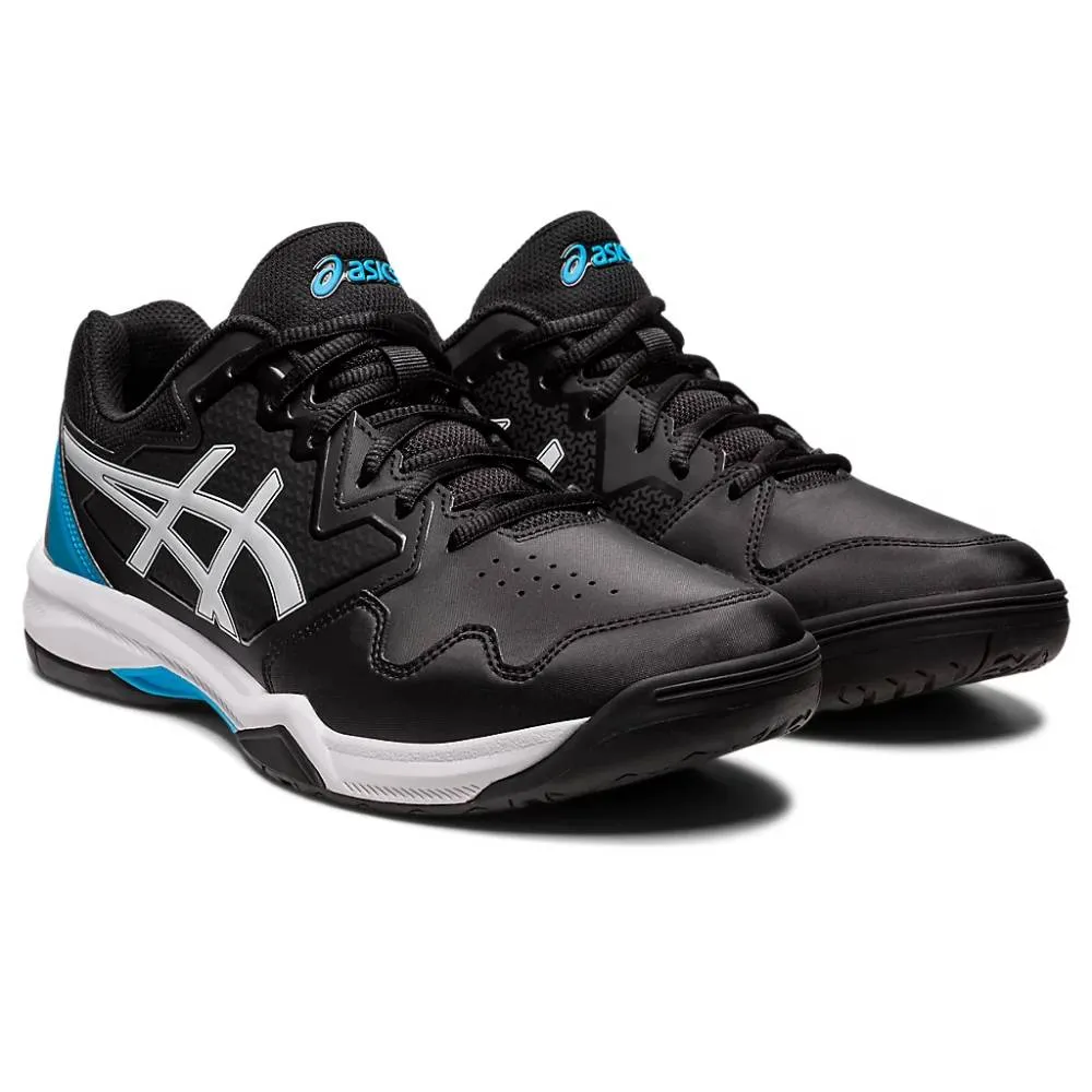 ASICS Men's Gel-Dedicate 7 Tennis Shoe (Black/Island Blue)