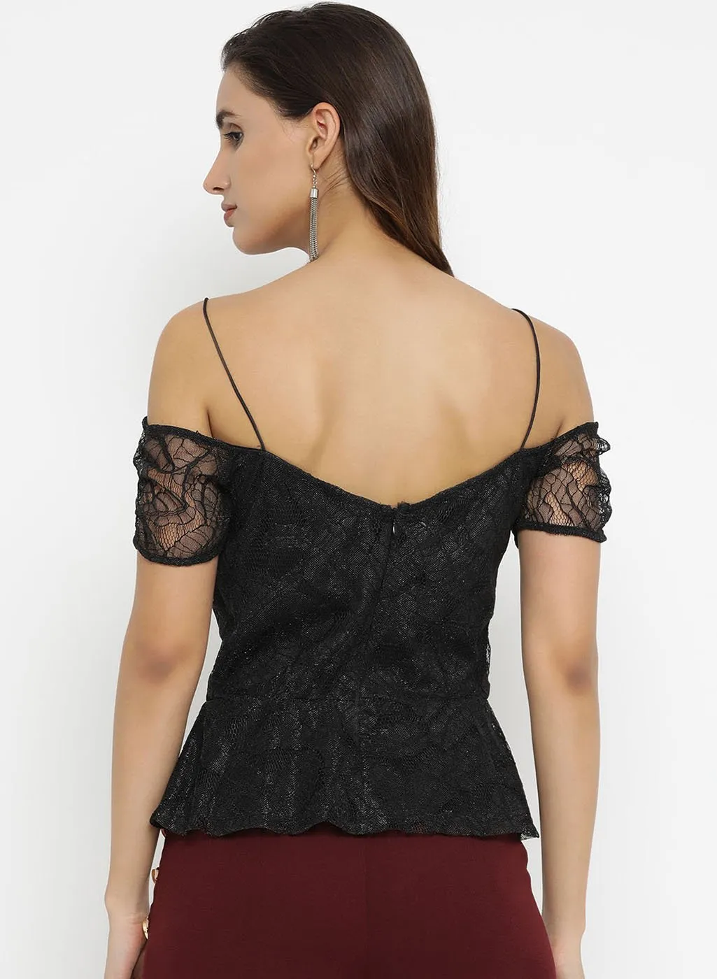 Asymmetric Peplum Top