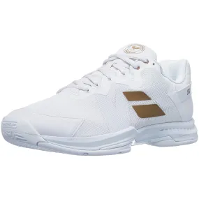 Babolat SFX3 AC Wimbledon men tennis shoes - White/Gold