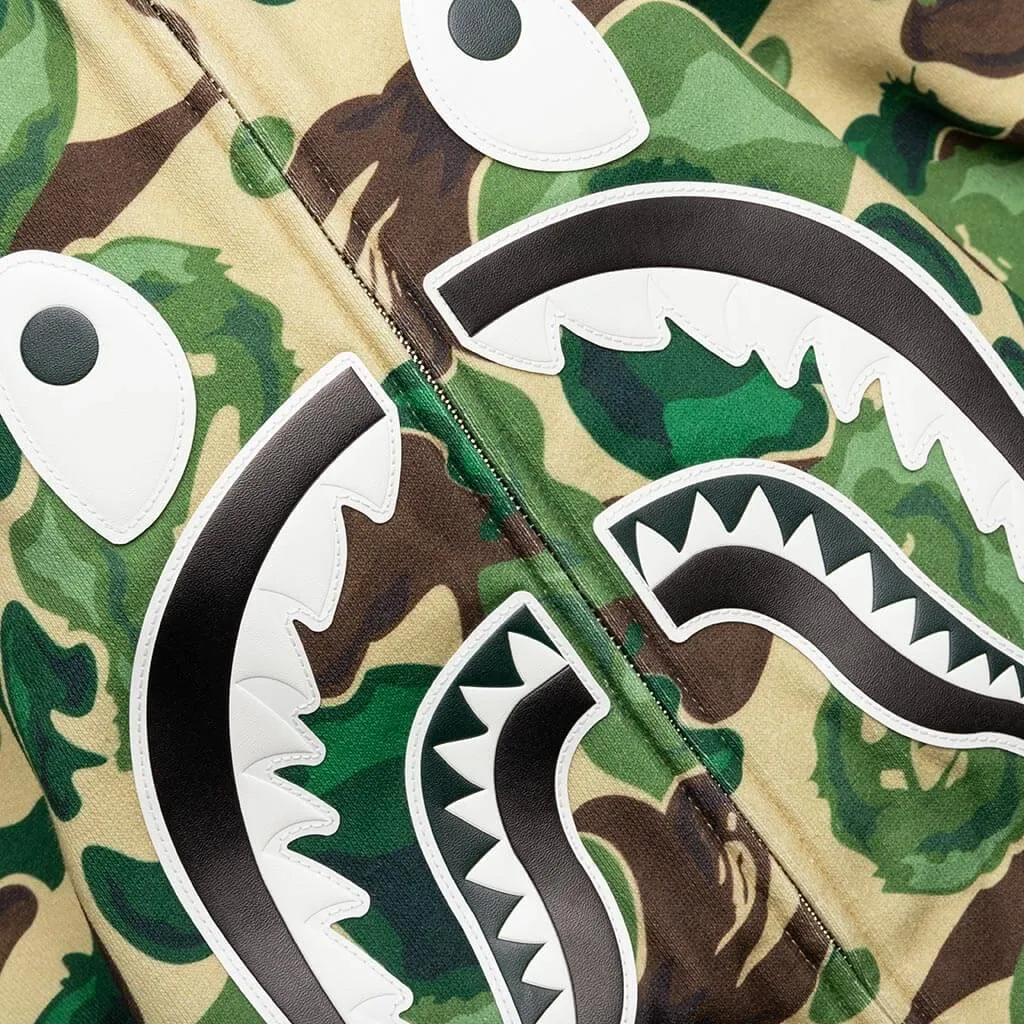 Bape Art Camo Shark Hoodie - Green