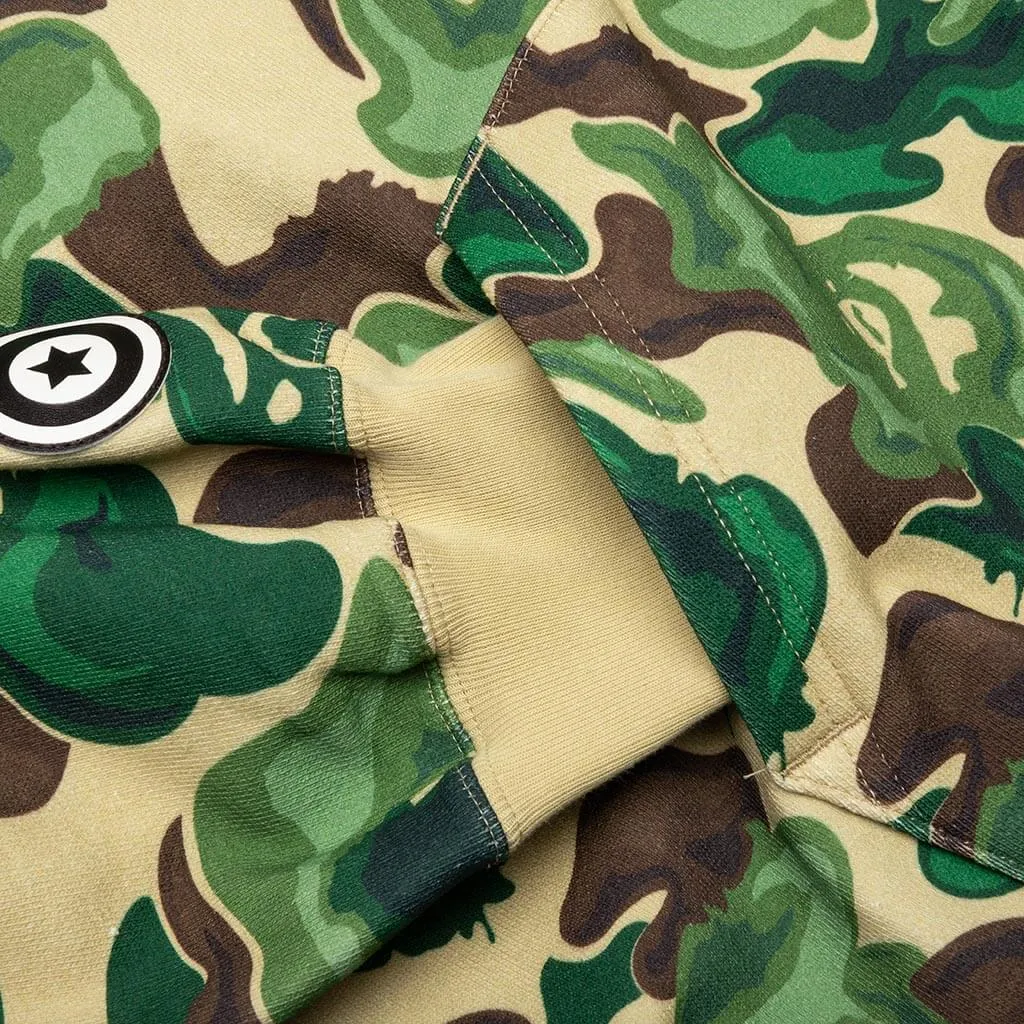 Bape Art Camo Shark Hoodie - Green