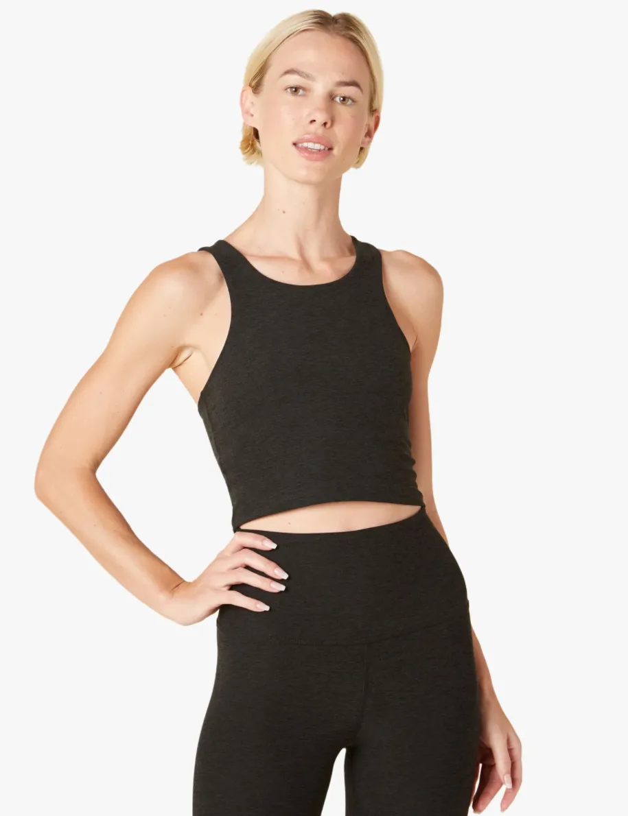 Beyond Yoga Focus Cropped Tank - Black