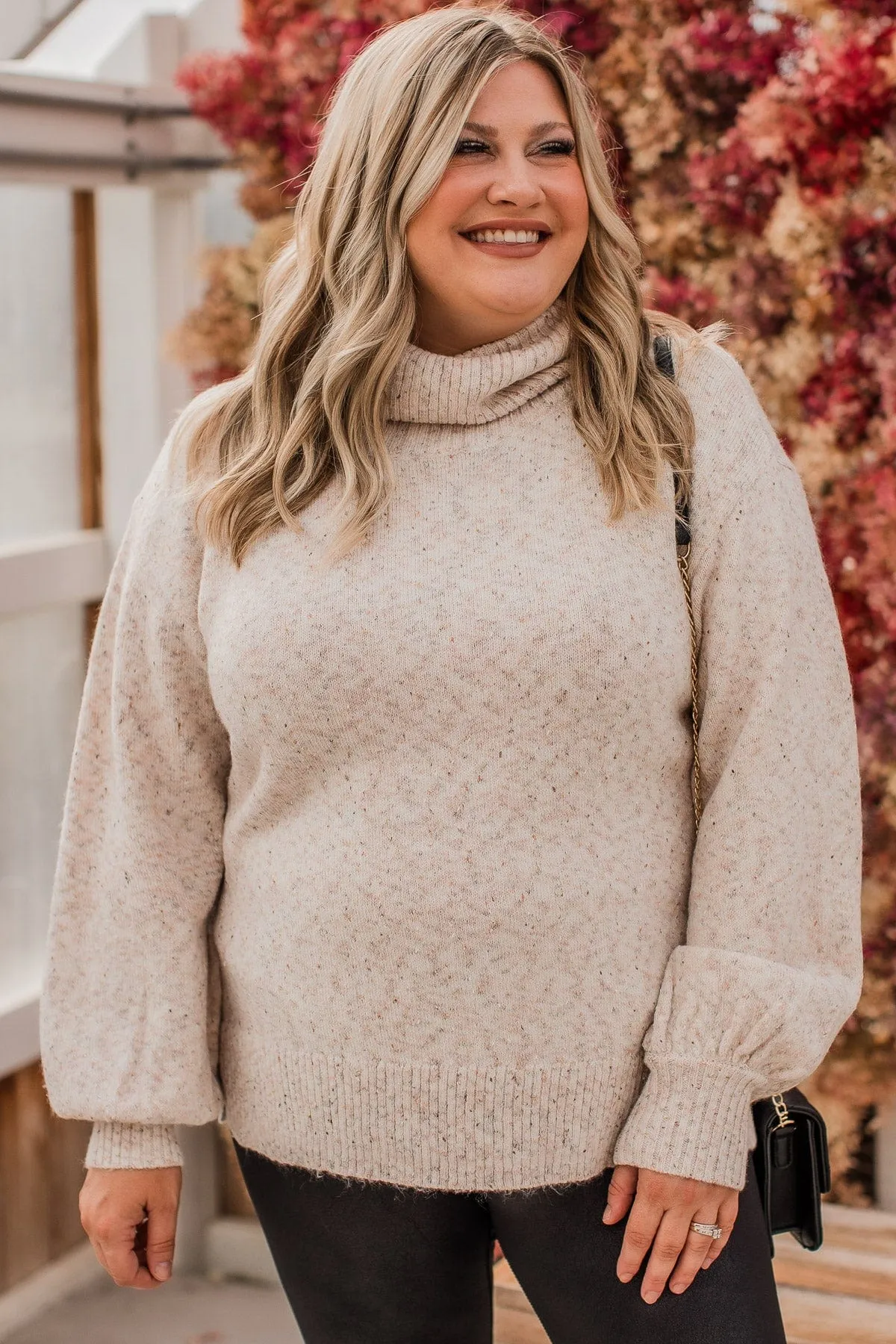 Biggest Wish Turtle Neck Sweater- Oatmeal