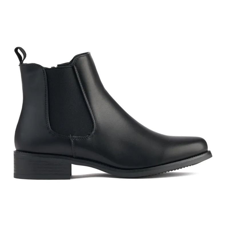 Black ankle boots for women