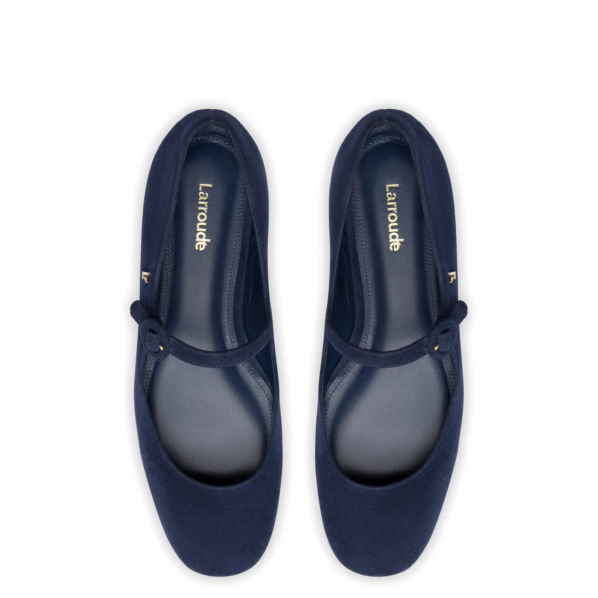 Blair Ballet Flat In Navy Suede