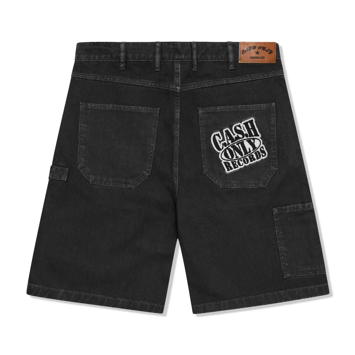 Cash Only Records Denim Shorts Black