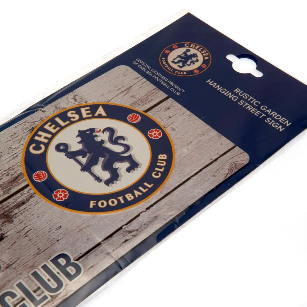 Chelsea FC Rustic Garden Sign