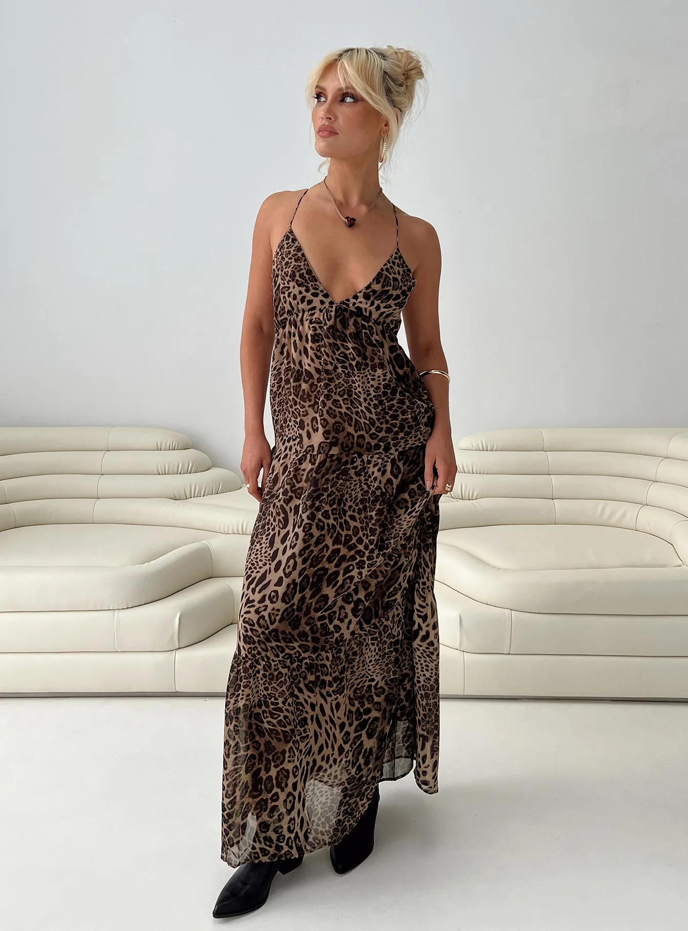 Chelsea Maxi Dress Brown