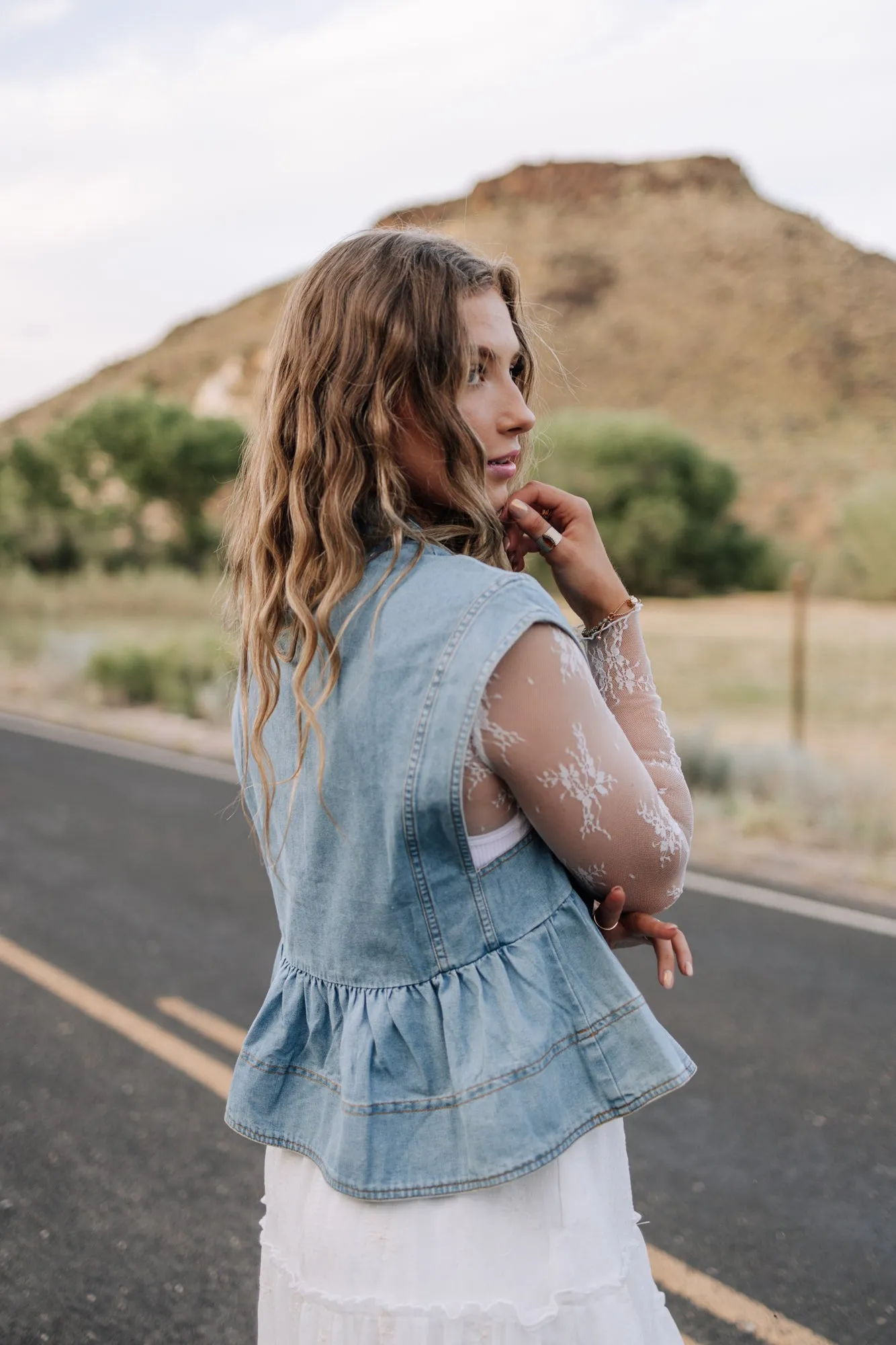 Cheyanne Top In Denim Blue