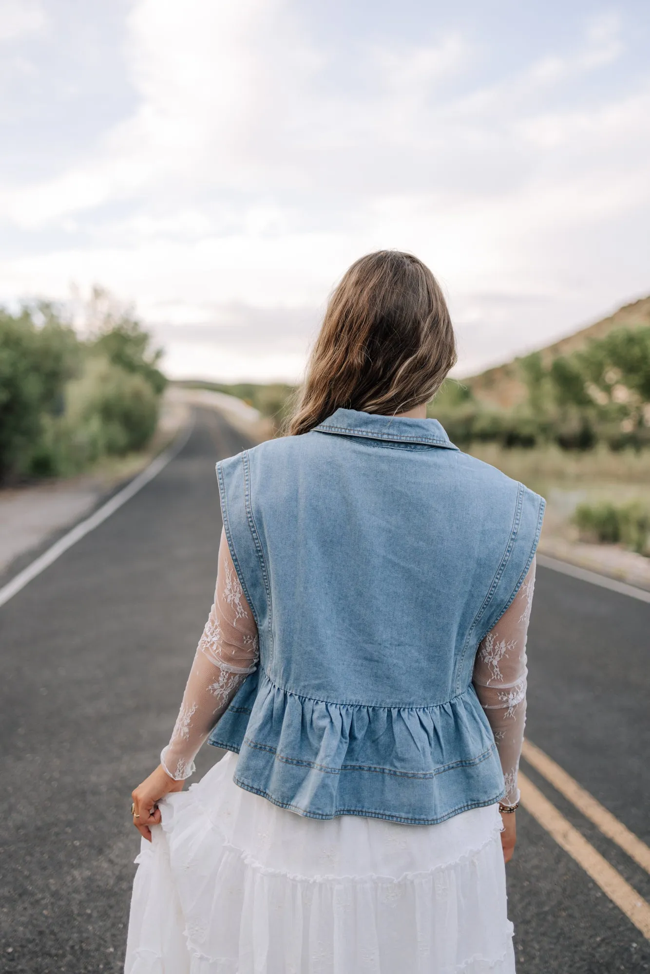 Cheyanne Top In Denim Blue