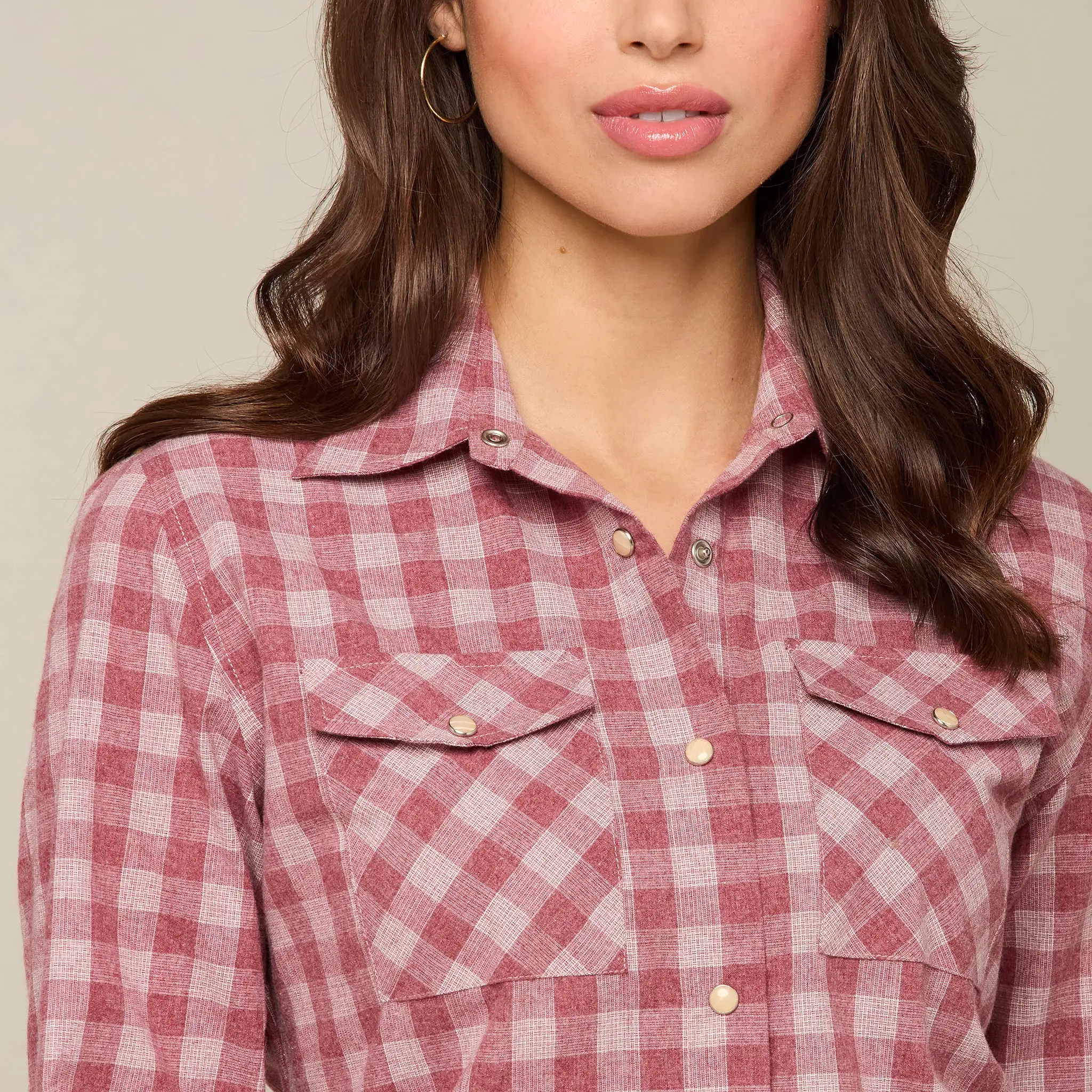 Creede Flannel :: Cranberry