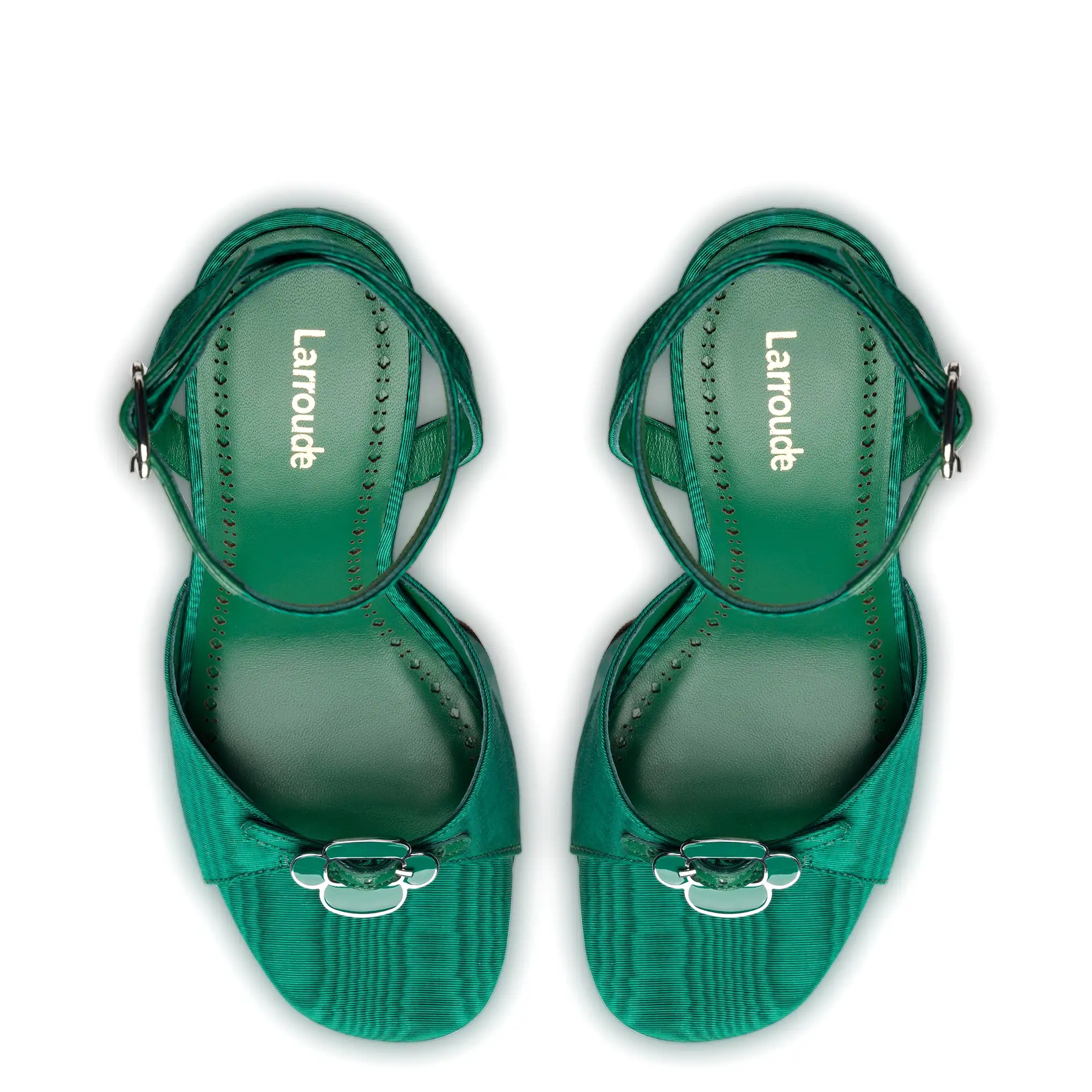 Daisy Platform In Emerald Fabric