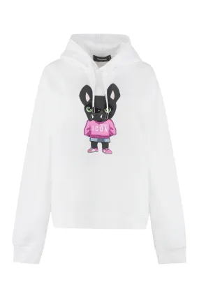 Dsquared2 Icon Hilde Graffiti Printed Hoodie