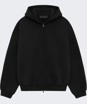 Fear of God Heavy Fleece Full Zip Hoodie Black