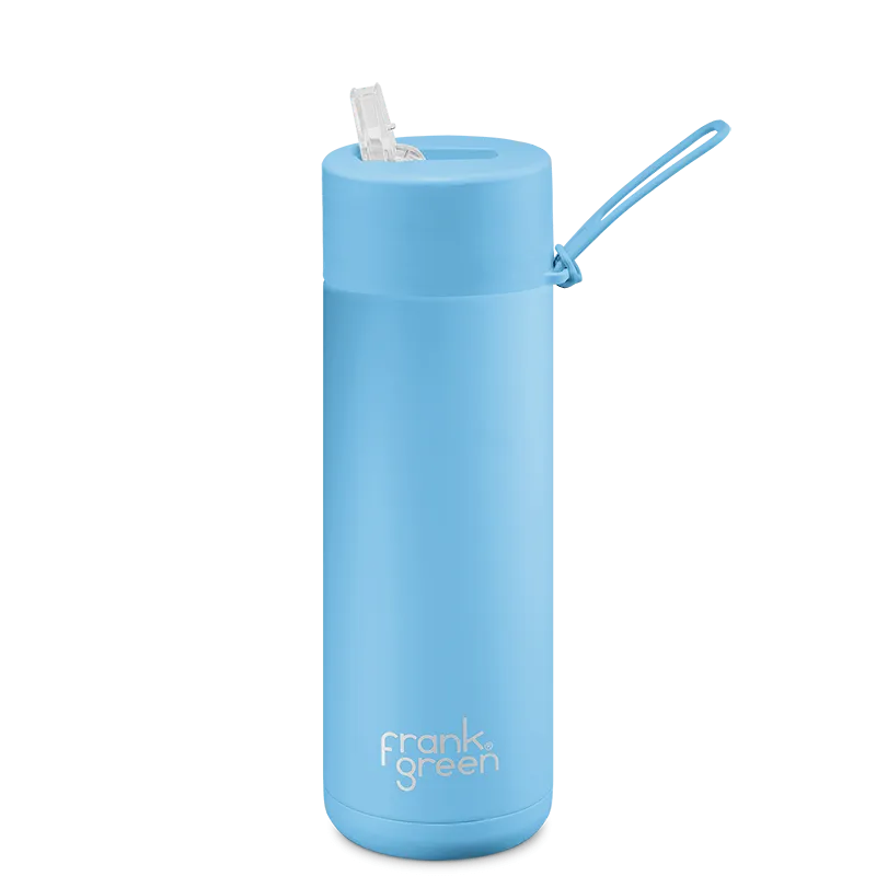 Frank Green Ceramic Reusable Bottle (595ml) Straw Lid