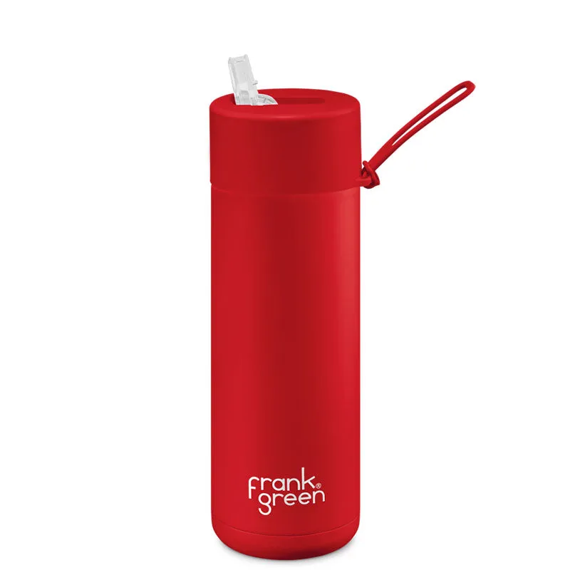 Frank Green Ceramic Reusable Bottle (595ml) Straw Lid