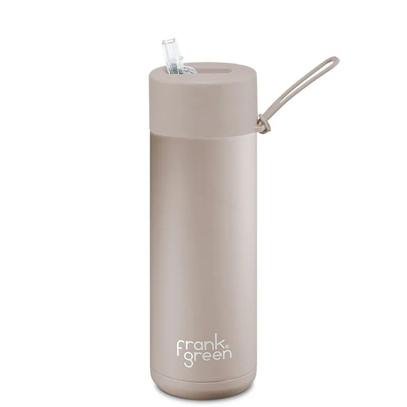 Frank Green Ceramic Reusable Bottle (595ml) Straw Lid