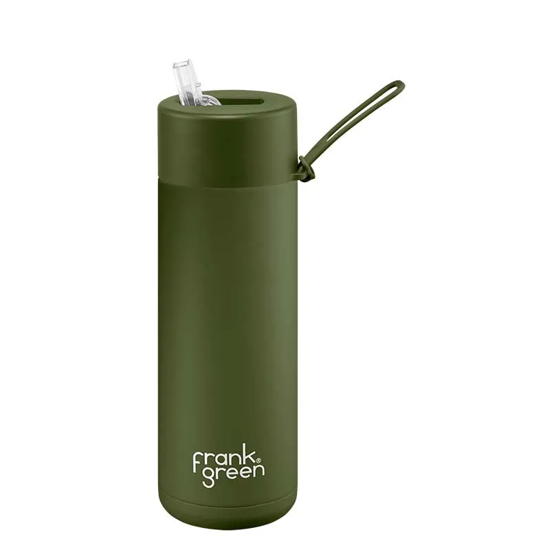 Frank Green Ceramic Reusable Bottle (595ml) Straw Lid