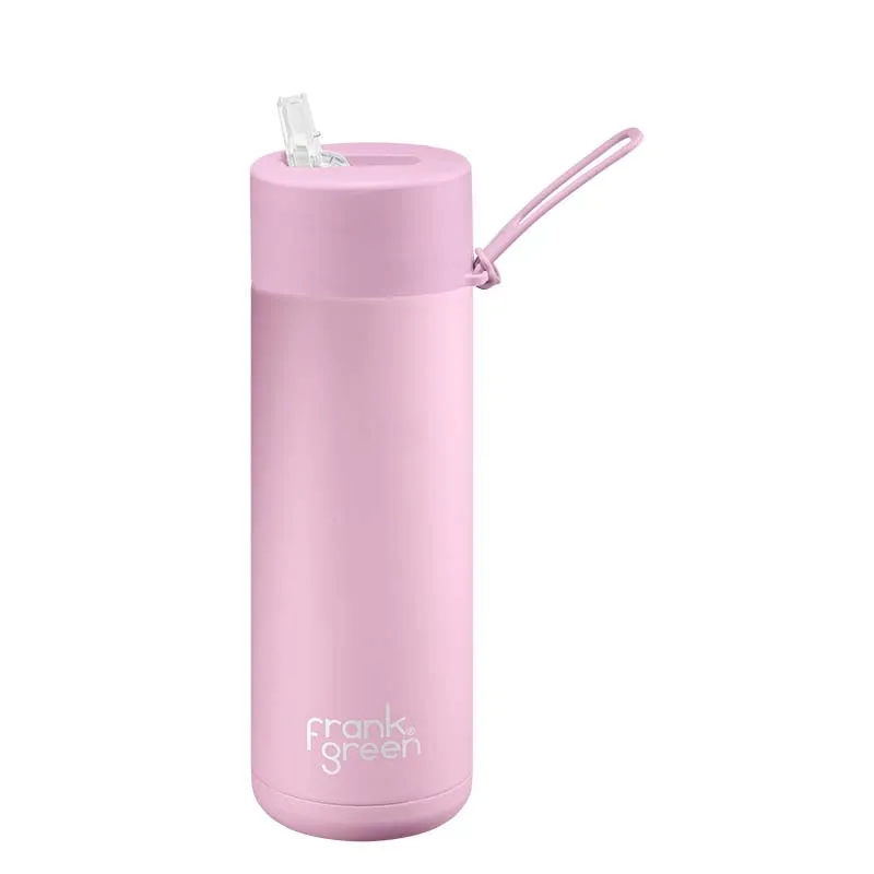 Frank Green Ceramic Reusable Bottle (595ml) Straw Lid