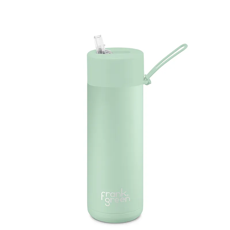 Frank Green Ceramic Reusable Bottle (595ml) Straw Lid