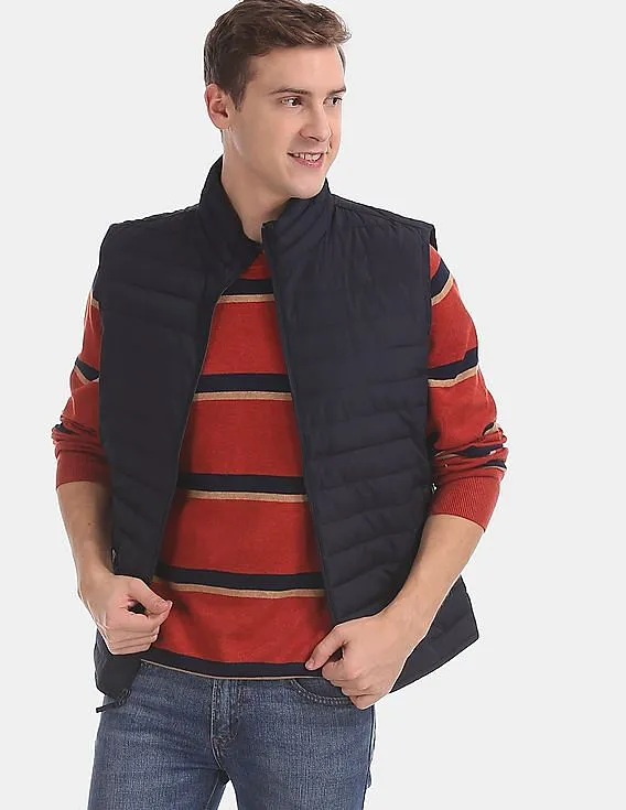 GAP Men Blue Water Resistant Gilet Jacket