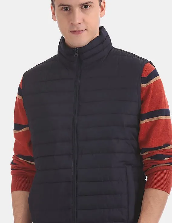 GAP Men Blue Water Resistant Gilet Jacket