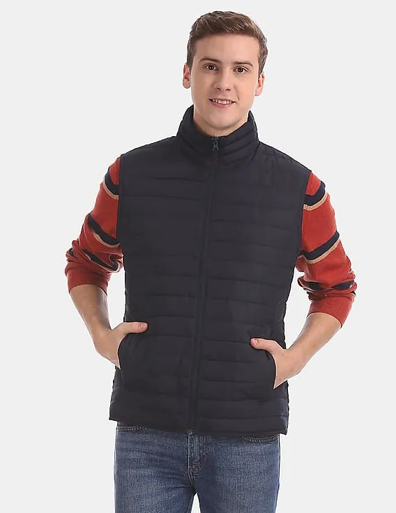 GAP Men Blue Water Resistant Gilet Jacket