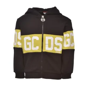 GCDS Kids Logo Band Zipped Hoodie