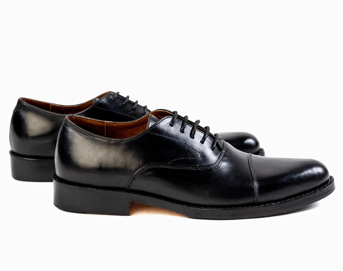 Grand Captoe Oxford - Black Noir