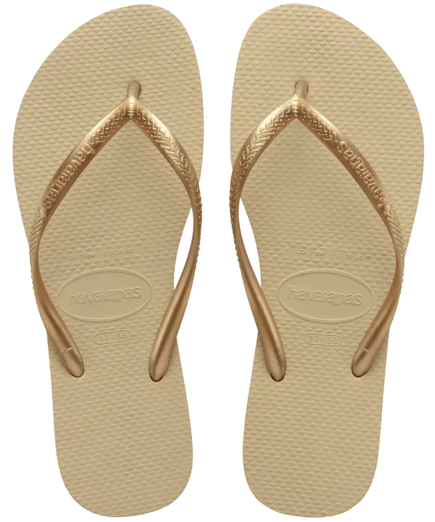 Havaianas Slim Flip Flops - Beige