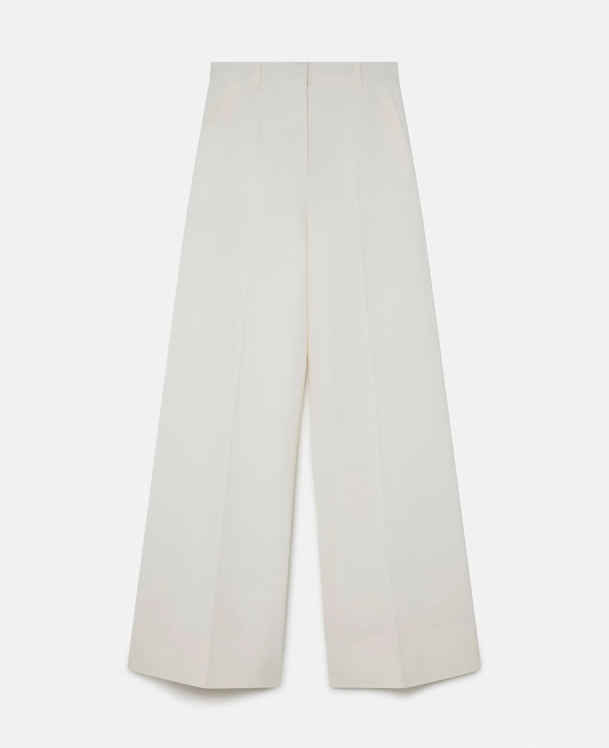 High-Rise Wide-Leg Wool Pants