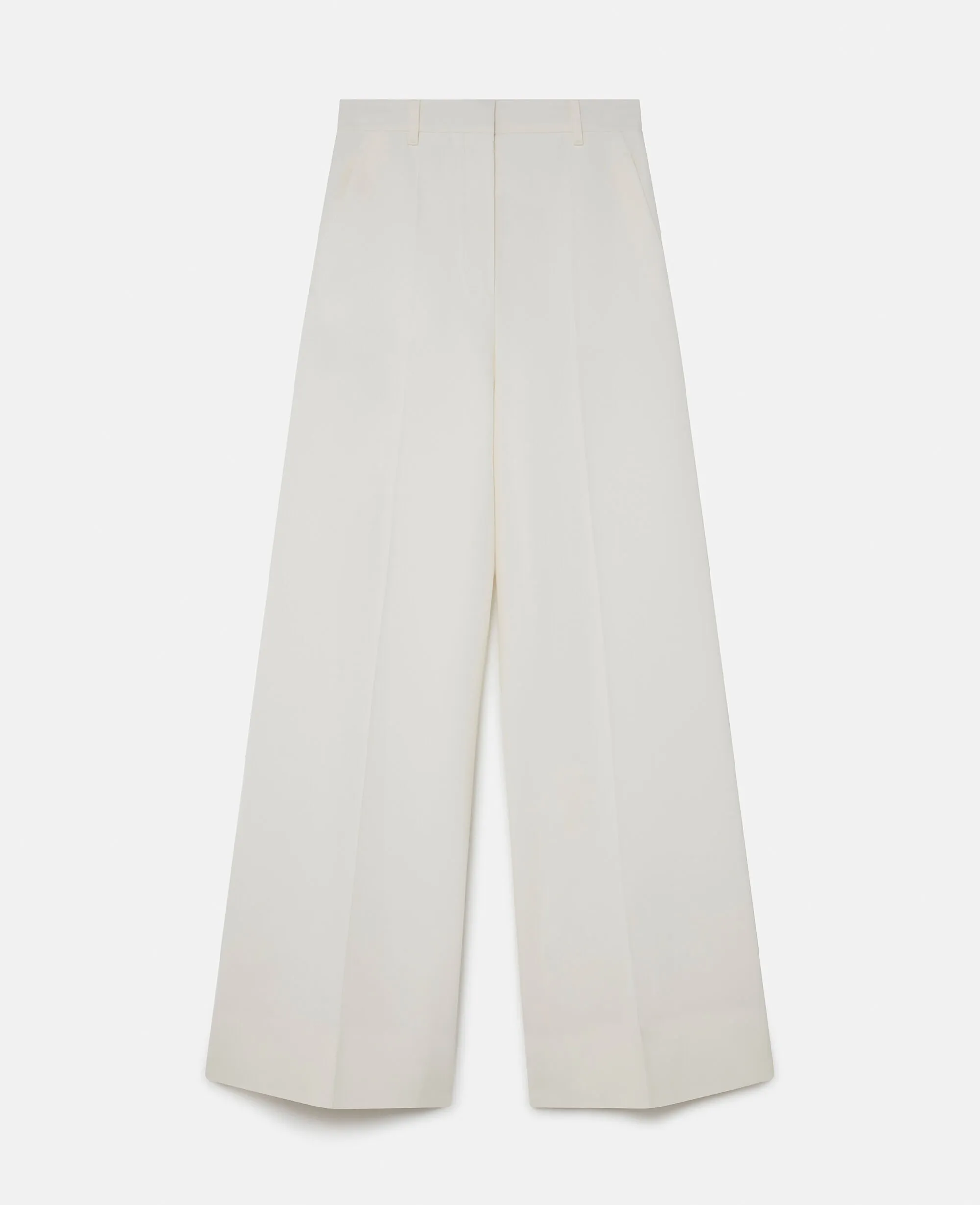 High-Rise Wide-Leg Wool Pants