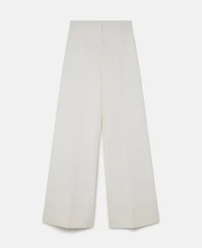 High-Rise Wide-Leg Wool Pants