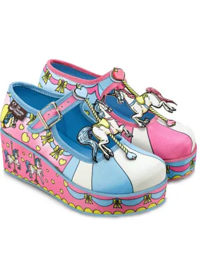 Hot Chocolate Design Tio Vivo Carousel Platform Shoes Multi