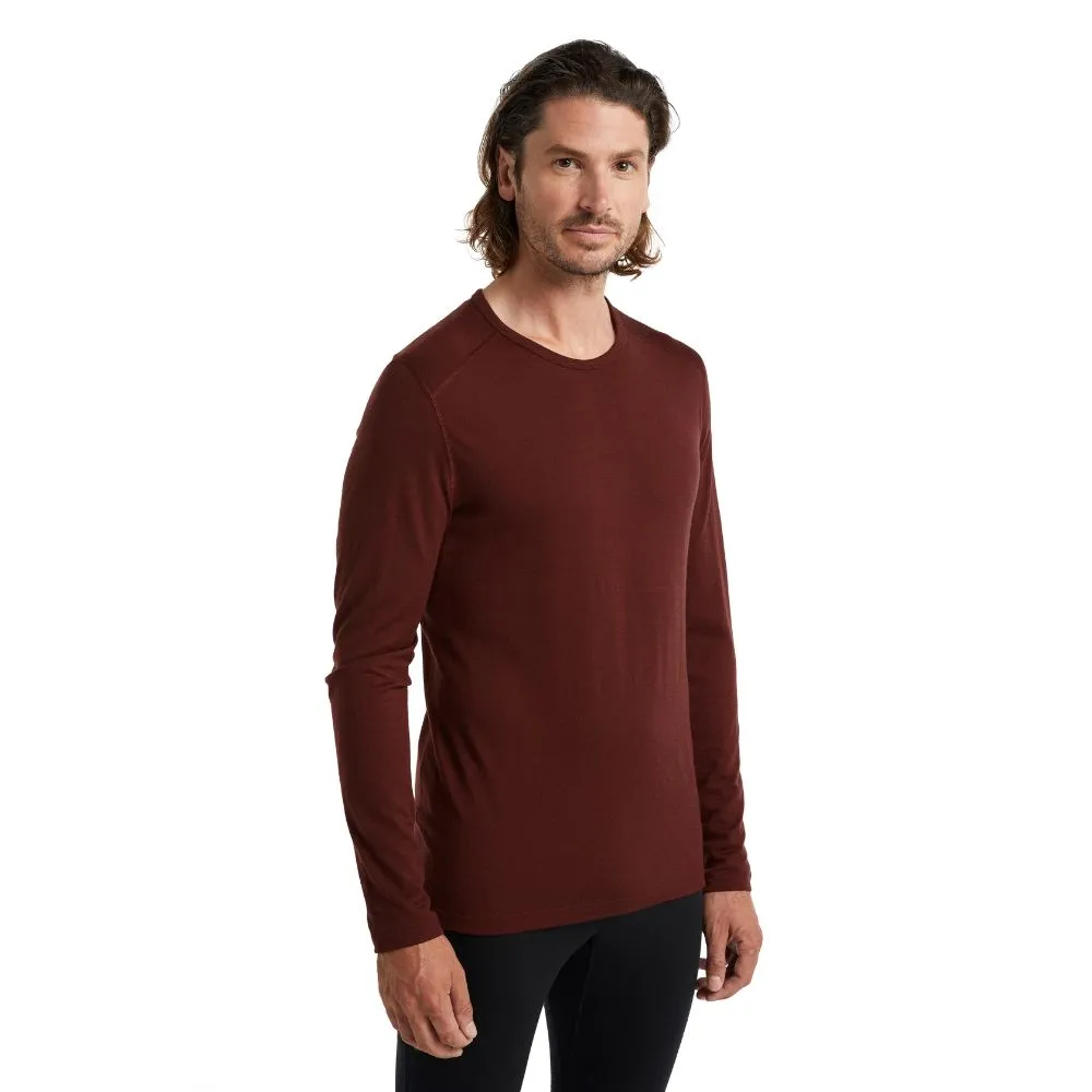 icebreaker Merino Base Layer Men's 200 Oasis Long Sleeve Crewe - Undyed Lazurite Nightshade Kyanite