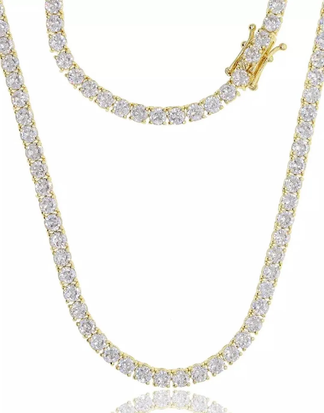 Iced Out Diamond Tennis Necklace