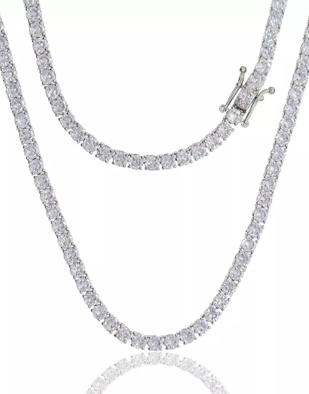 Iced Out Diamond Tennis Necklace